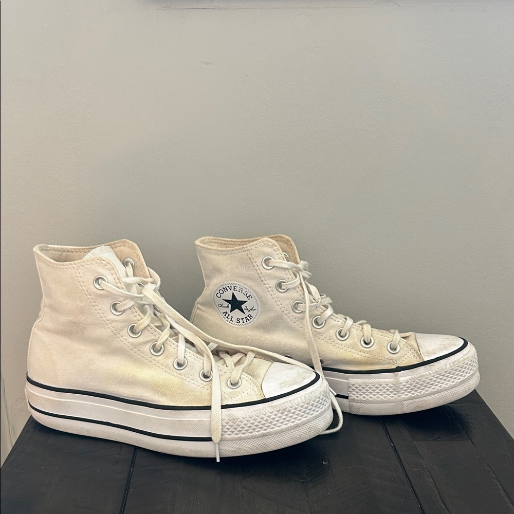 Converse Women's Cream High-Top Sneakers